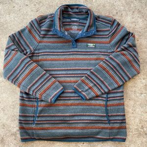 LL BEAN HALF ZIP BUTTON UP JACKET PATAGONIA LIKE